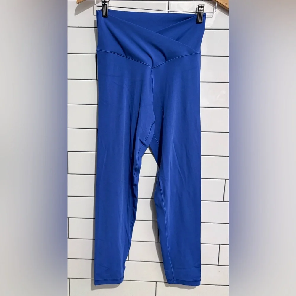 OFFLINE By Aerie Real Me High Waisted Crossover Leggings L cobalt blue - Picture 7 of 10
